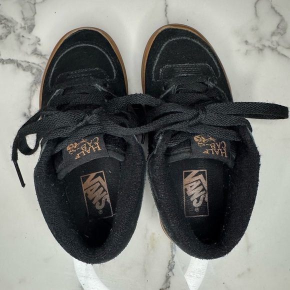 Vans Half Cab Kids Black and Tan Sneakers Size 11.5 - Picture 5 of 7